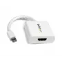 StarTech.com MDP2HDW Mini-DisplayPort-auf-HDMI-Adapter, passiv, 1920x1200, Audio-Passthrough, Thunderbolt-kompatibel, 17 cm, Weiß