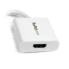 StarTech.com MDP2HDW Mini-DisplayPort-auf-HDMI-Adapter, passiv, 1920x1200, Audio-Passthrough, Thunderbolt-kompatibel, 17 cm, Weiß