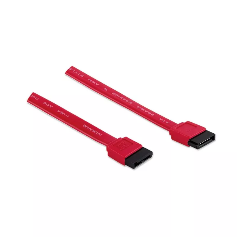 Manhattan 340700 SATA-Datenkabel, 50 cm, rund, Buchse–Buchse