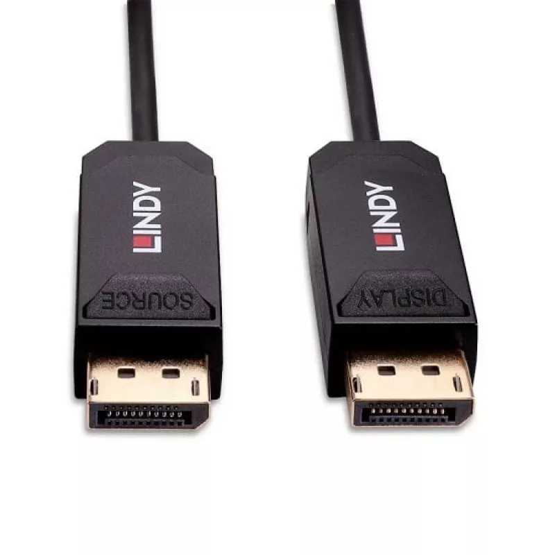 Lindy 15m Glasfaser-Hybrid-DP-2.0-UHBR10-Kabel