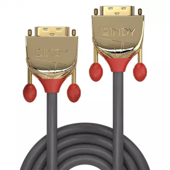 Lindy 15m DVI-D Single Link Kabel, Gold Line
