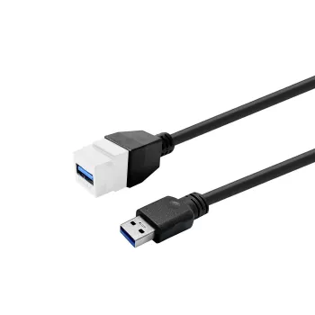 VivoLink USB 3.0 Typ-A auf Typ-A Verlängerungskabel PROKEYUSB3AFM3W 3 m Weiß