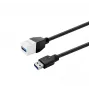 USB-3.0-A-auf-A-Verlängerungskabel VivoLink PROKEYUSB3AFM5W Weiß 5 m