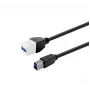 VivoLink USB 3.0 Typ-A-Buchse auf Typ-A-Buchse Verlängerungskabel PROKEYUSB3AFBM2W, weiß