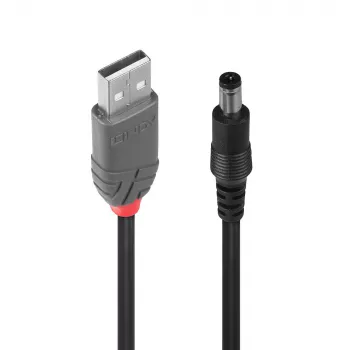 Adapterkabel USB-A-Stecker – DC 5,5/2,1 mm Stecker Lindy 70268