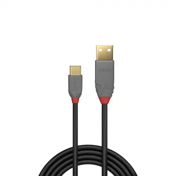 Lindy 0,5 m USB 2.0 Typ-A-auf-C-Kabel, Anthra Line
