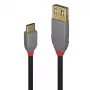 Lindy 36897 USB-2.0-Adapterkabel, USB-C-Stecker auf USB-A-Buchse, Anthra Line, 0,15 m