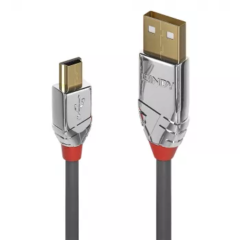 Lindy 7,5m USB 2.0 Typ A auf Mini-B Kabel, Cromo Line