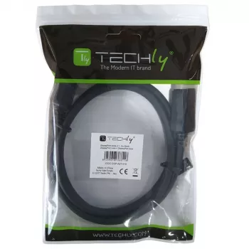 Techly ICOC-DSP-A21-010 DisplayPort-Kabel 1 m Schwarz