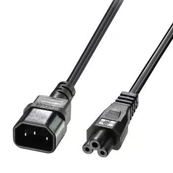 Lindy 5m C5 auf C14 Netzkabel, bleifrei