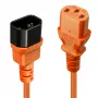 Lindy 0,5 m IEC-Verlängerungskabel, Orange