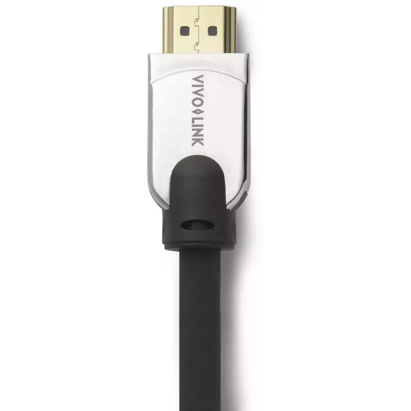 Vivolink PROHDMIHDM5 PRO HDMI-Kabel, Metallkopf, HDMI Typ A, 5 m, Schwarz/Silber