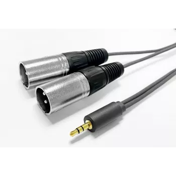 Vivolink PROMJXLRS5 Audiokabel, 3,5 mm auf 2x XLR-Stecker, 5 m