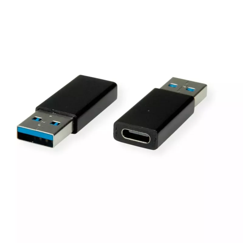 Adapter USB 3.2 Gen 1 VALUE Typ A – C M/W Schwarz