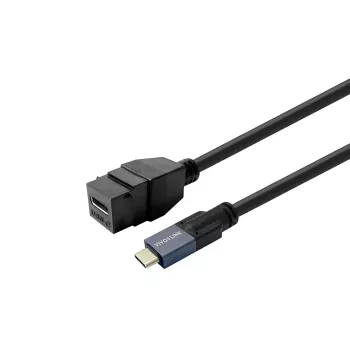 USB-C-Stecker-auf-Buchse-Kabel VivoLink PROKEYUSBCFM2B 2 m — Verlängerungskabel, USB-C-Stecker auf Buchse