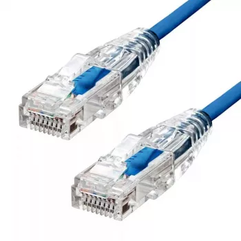 Ethernet-Kabel ProXtend Ultra schlank CAT6A RJ-45 5M Blau