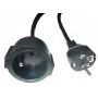 MicroConnect MC-PE0300FRB Stromverlängerungskabel EU auf französischen Typ E, 3 m, Schwarz