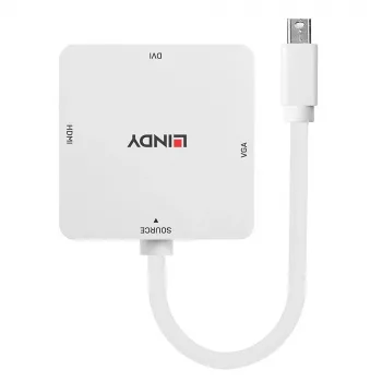 Lindy Mini DisplayPort 1.2 zu HDMI 1.4, DVI und VGA Konverter