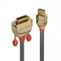 Lindy 0,5 m HDMI-zu-DVI-D-Kabel, Gold Line