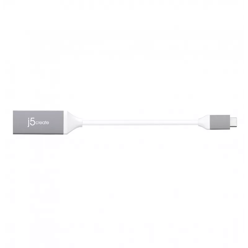 j5create JCA153G-N USB-C® auf 4K HDMI™ Adapter, 2.0/3.2 Gen 1 (3.1 Gen 1), USB Type-C, HDMI-Ausgang, 3840 x 2160 Pixel