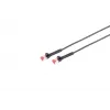 Netzwerkkabel Lanview LV-6AFTP-FLEX-ANG-03B RJ45 Cat6A 3m Schwarz