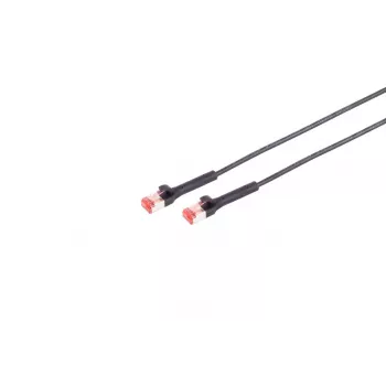 Netzwerkkabel Lanview LV-6AFTP-FLEX-ANG-03B RJ45 Cat6A 3m Schwarz