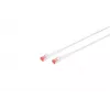 Netzwerkkabel Lanview LV-6AFTP-FLEX-ANG-03W RJ45 Cat6A 3m Weiß