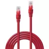 Netzwerkkabel Lindy 15m Cat.6 RJ-45 U/UTP Rot