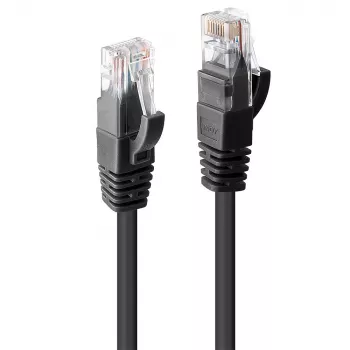 Netzwerkkabel Lindy 30m Cat.6 RJ-45 U/UTP Schwarz