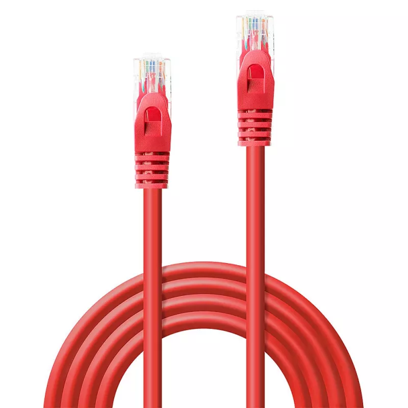 Lindy 48182 Netzwerkkabel Rot 1 m Cat6 U/UTP (UTP)