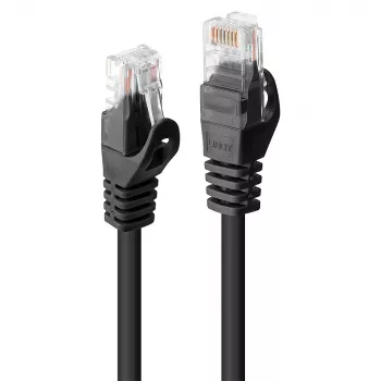 Netzwerkkabel Lindy RJ45/RJ45 CAT6 2m RJ-45 U/UTP Schwarz