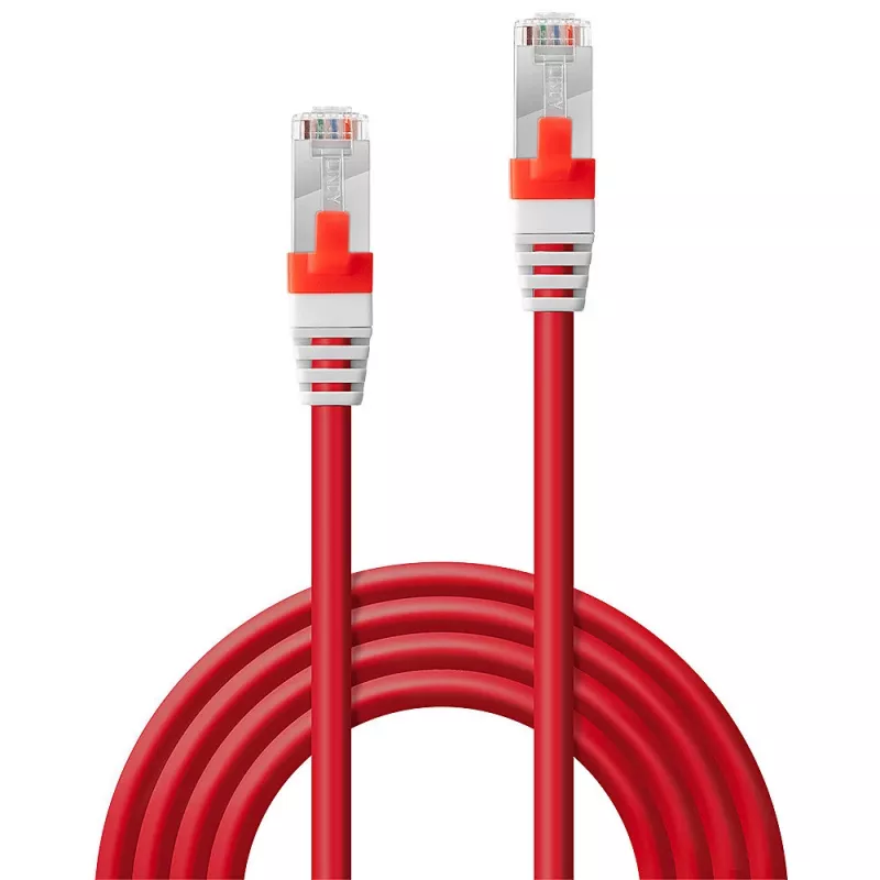 Lindy 45383 Netzwerkkabel Rot 0,3 m Cat6a S/FTP (S-STP)