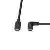 Lindy 0,5 m USB 3.2 Kabel, USB-C gerade auf USB-C gewinkelt, 10 Gbit/s