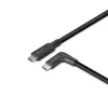 Lindy 1,5m USB 3.2 Typ-C-Kabel, 90°-Winkelstecker, 10 Gbit/s