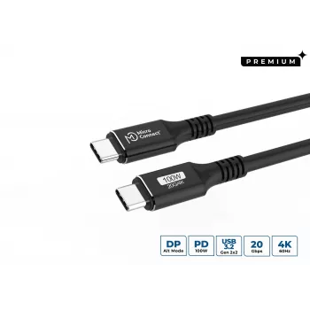 Microconnect MC-USBCC7 USB-Kabel USB 3.2 Gen 2x2 7 m USB-C Schwarz