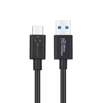 Microconnect ECO-USB3.2CA0.25 USB-Kabel USB 3.2 Gen 2 (3.1 Gen 2) 0,25 m USB A USB C Schwarz