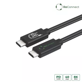 USB4-Kabel MicroConnect ReConnect ECO-USB4CC05 40 Gbit/s 100 W, USB-C auf USB-C