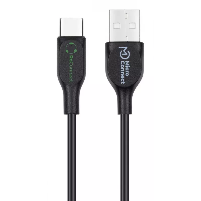 Microconnect ECO-USB3.1CCHAR05B USB-Kabel USB 2.0 0,5 m USB A USB C Schwarz