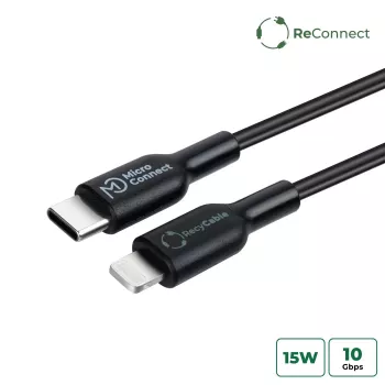 Microconnect ECO-USB3.1CL2 Lightning-Kabel 2 m Schwarz USB C