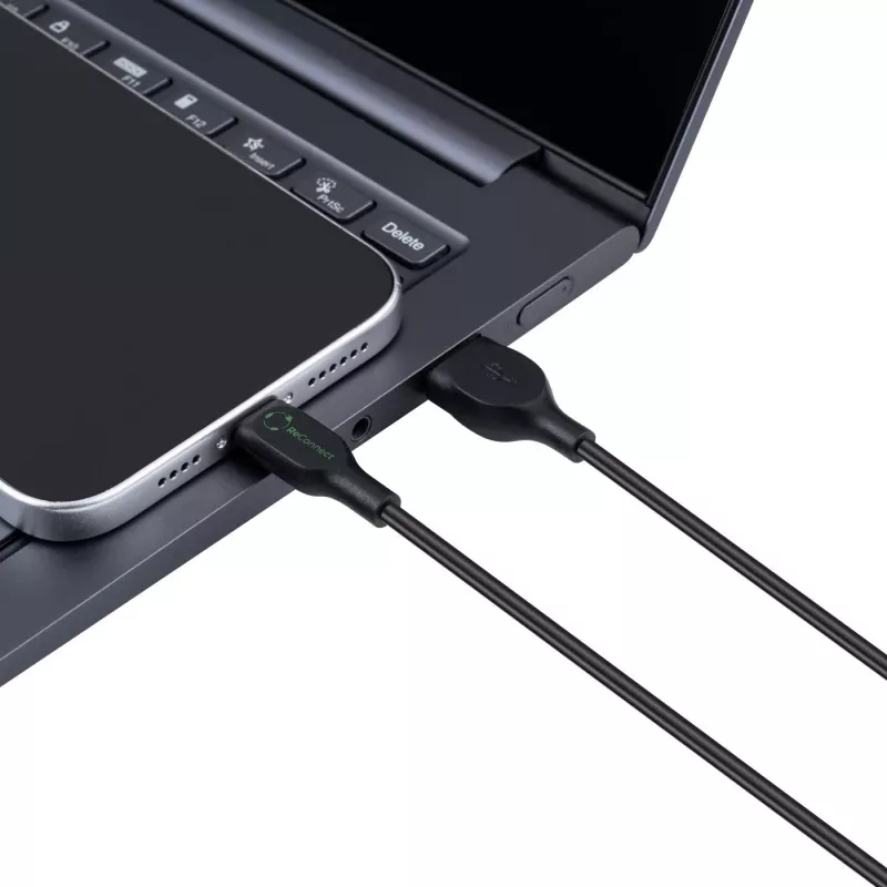 Microconnect ECO-USB3.1CCHAR1B USB-Kabel USB 2.0 1 m USB A USB C Schwarz