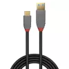 USB 3.2 Typ-A-auf-C-Kabel Lindy 2 m, 10 Gbps, 5 A PD, schwarz