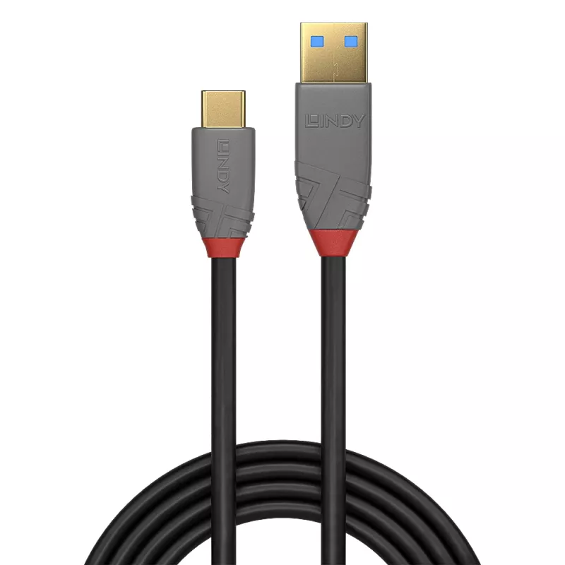 Lindy 3m USB 3.2 Typ A auf C Kabel 5A PD Schwarz