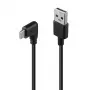 USB-Kabel Lindy 32000 — USB 2.0, USB-A auf USB-C, 0,5 m, schwarz