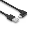 USB-Kabel Lindy 32000 — USB 2.0, USB-A auf USB-C, 0,5 m, schwarz