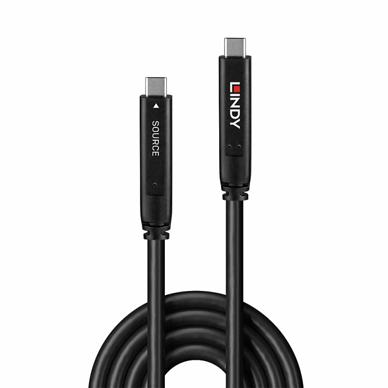 Lindy 10m USB 3.2 Gen 2 & DP 1.4 Typ C Hybridkabel