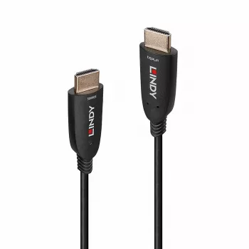 Lindy 100m Fibre Optic Hybrid HDMI 8K60 Kabel 48 Gbit/s Schwarz