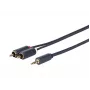 Vivolink PROMJRCA12 Audiokabel 12 m 3,5 mm 2 x RCA Schwarz
