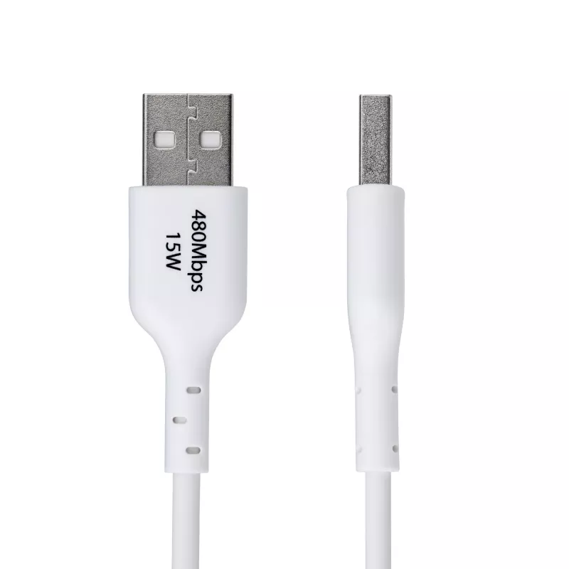 StarTech.com 1m USB-A auf USB-C Ladekabel, Laden & Synchronisieren, 3A, USB 2.0, TPE-Mantel – Weißes USB-Ladekabel