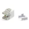 Equip Cat.6 Ungeschirmte Keystone-Buchse LSA, schlank Type, Weiß
