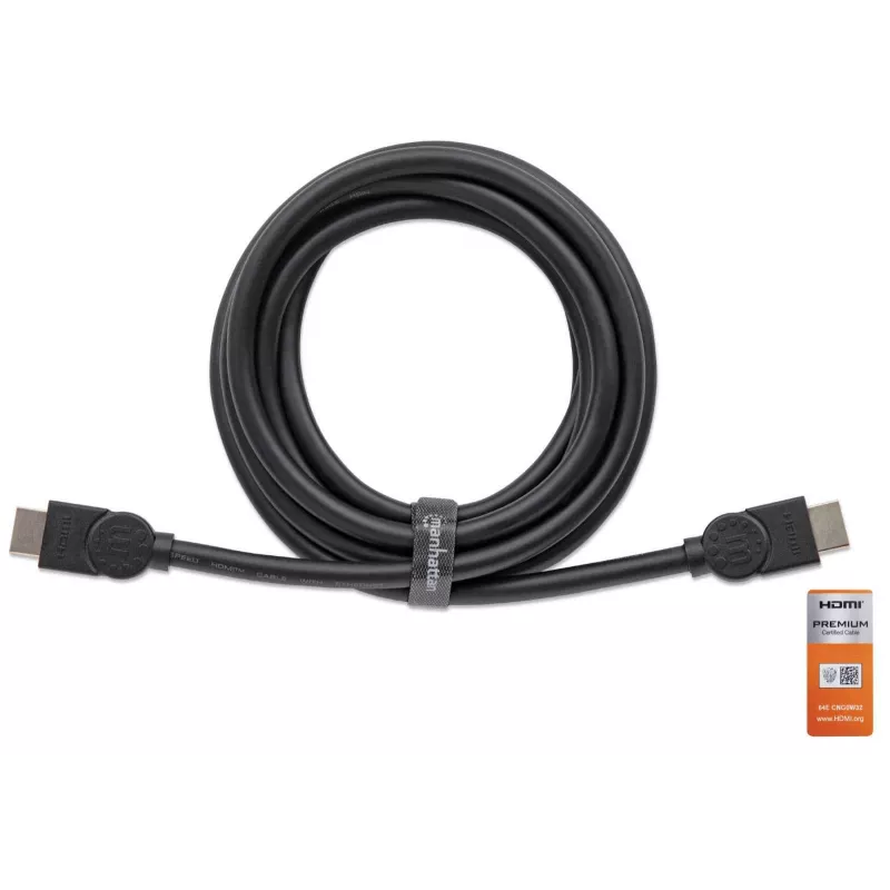 HDMI-Kabel Stecker zu Stecker Manhattan HDMM2MP 1,8 m Schwarz